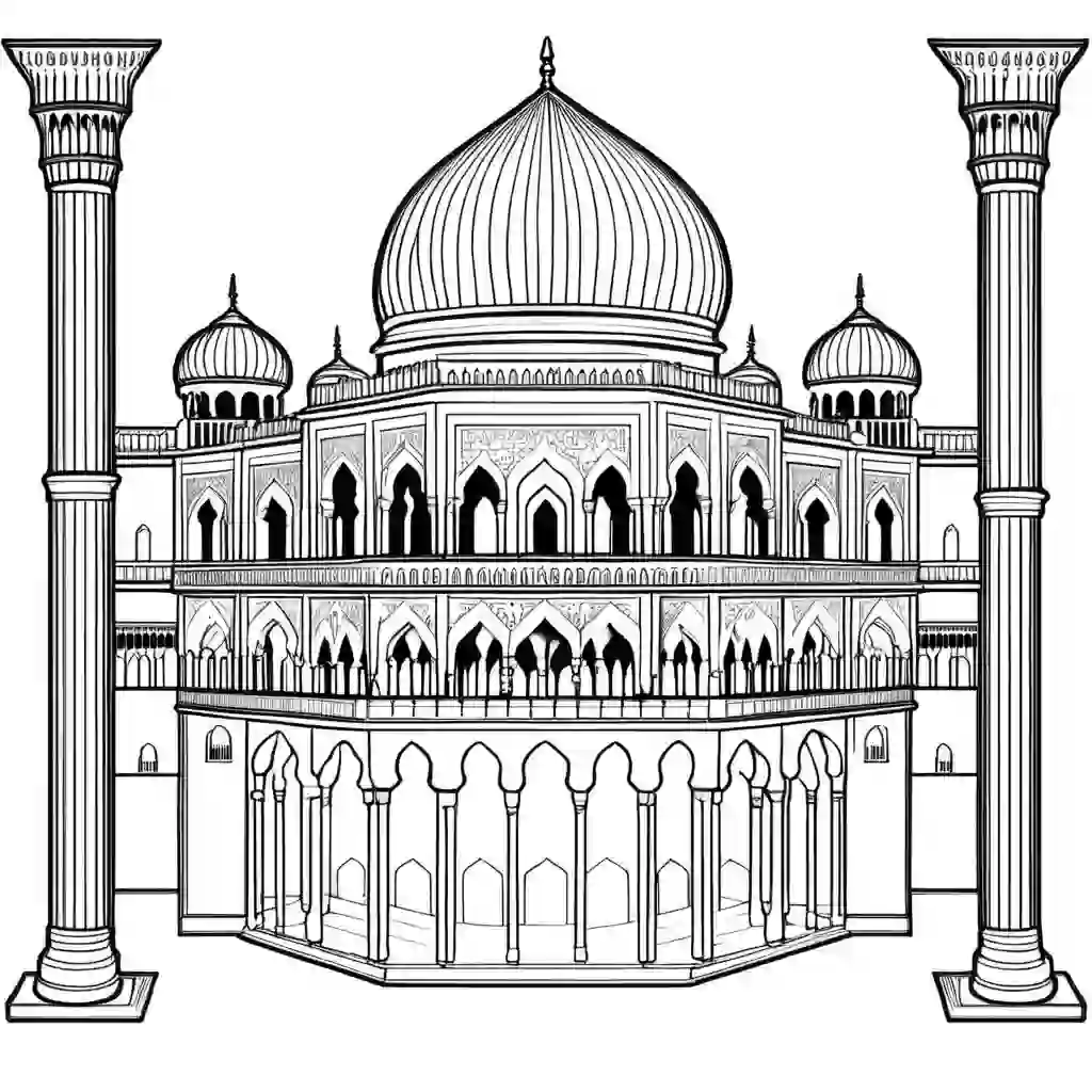 Alhambra Palace coloring pages